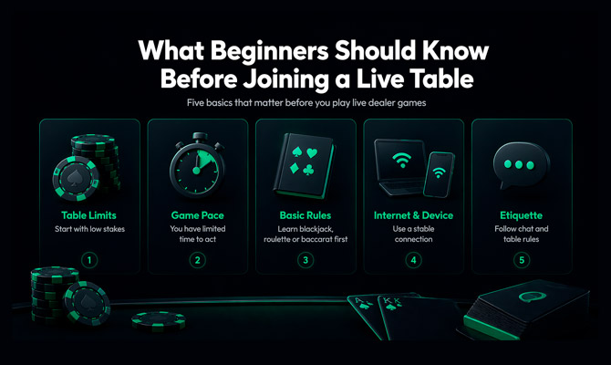 What beginners should know before joining a live table