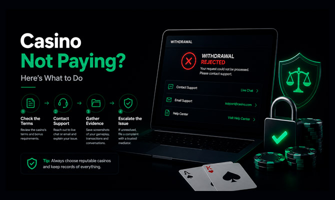Casino not paying