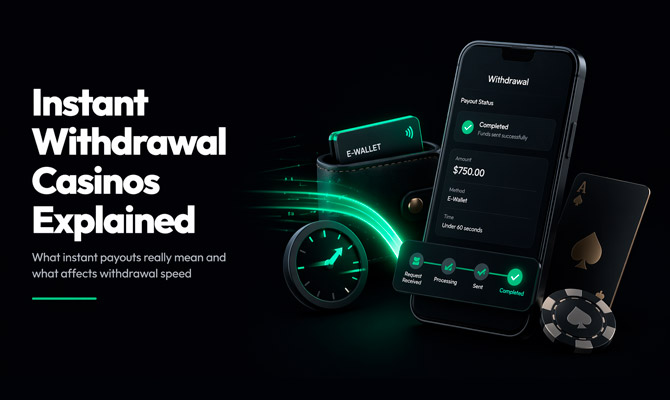 Instant withdrawal casinos explained