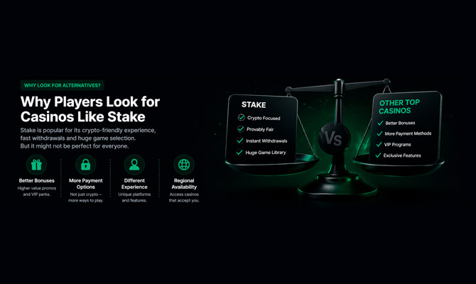 Why players look for casinos like stake